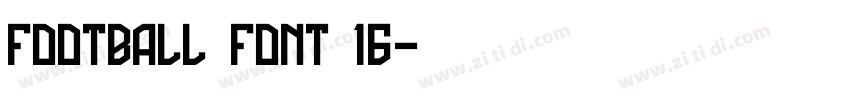 Football Font 16字体转换